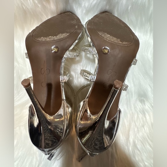Jessica Simpson Silver Glamorous Heels - Picture 8 of 9